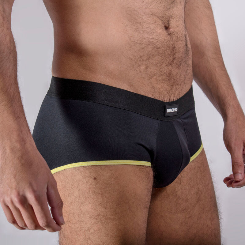 MACHO – MS24A CALZONCILLO BRIEF DARK AMARILLO L - Image 4