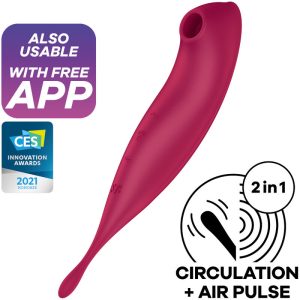 SATISFYER – TWIRLING PRO+ ESTIMULADOR Y VIBRADOR APP VERDE