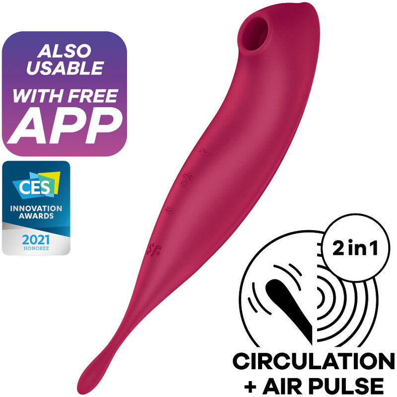 SATISFYER – TWIRLING PRO+ ESTIMULADOR Y VIBRADOR APP VERDE - Image 2