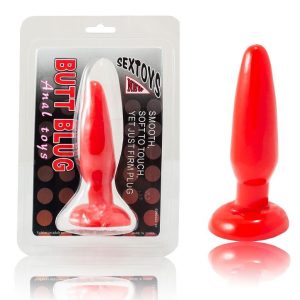 BAILE – PLUG ANAL PEQUENO VERMELHO 15 CM