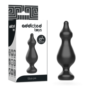 ADDICTED TOYS – PLUG ANAL SEXUAL 13.6 CM PRETO