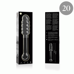 NEBULA SERIES BY IBIZA – MODELO 20 DILDO CRISTAL TRANSPARENTE 20.5 CM -O- 3 CM
