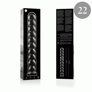 NEBULA SERIES BY IBIZA – MODELO 22 DILDO CRISTAL TRANSPARENTE 21.5 CM -O- 2.5 CM