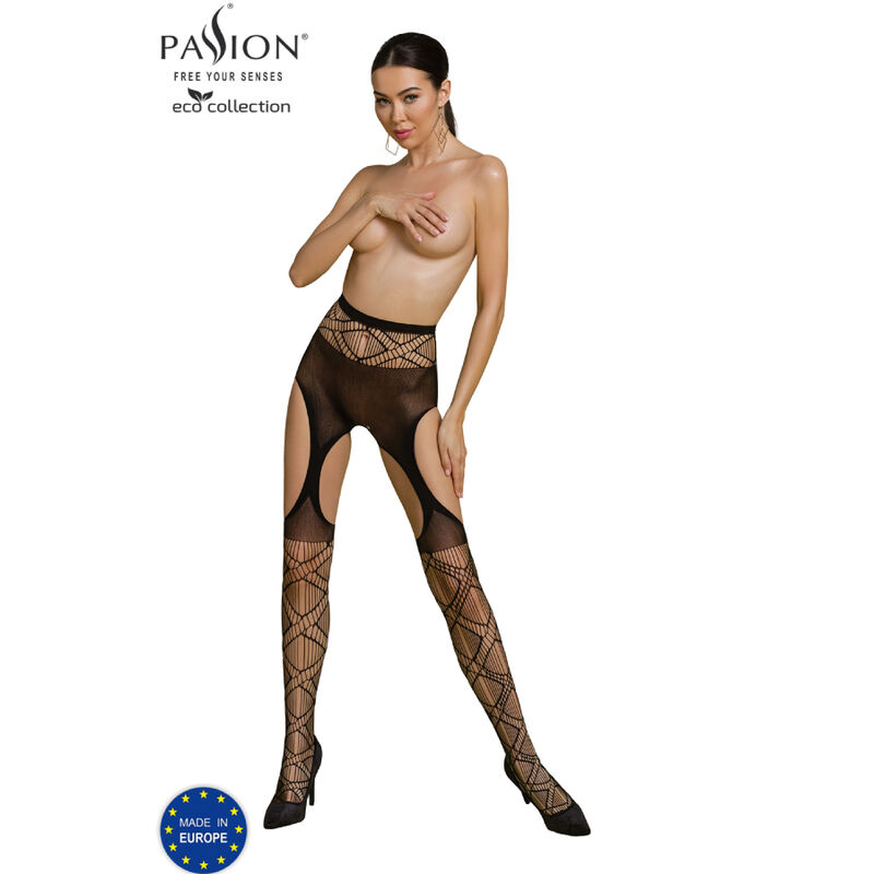 PASSION – ECO COLLECTION BODYSTOCKING ECO S005 NEGRO - Image 2