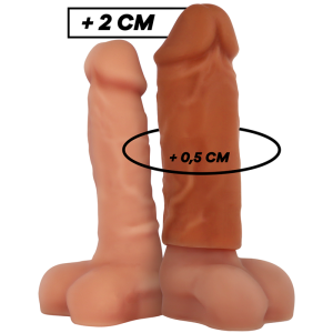 VIRILXL – EXTENSÃO DE PÊNIS DE SILICONE LÍQUIDO V3 MARROM