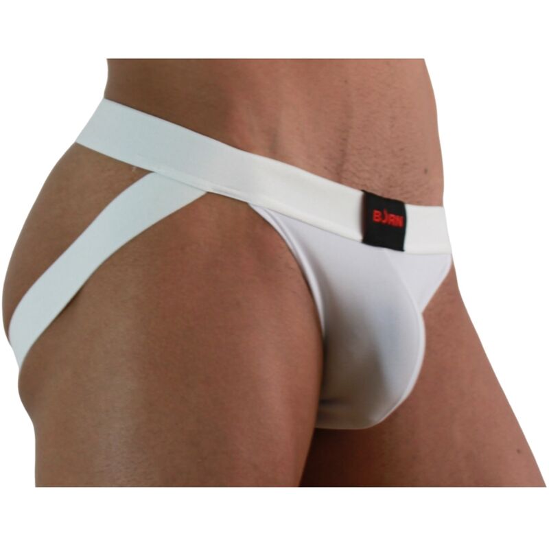 BURN – 007 JOCK LYCRA BLANCO S - Image 3