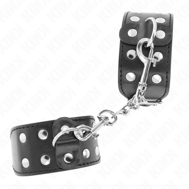 KINK – PULSEIRAS COM LINHA DUPLA DE PREGOS AJUSTÁVEIS PRETOS - Image 3