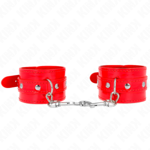 KINK – PUNHOS DE MÃO BRILHANTE VERMELHO AJUSTÁVEL 23-33 CM