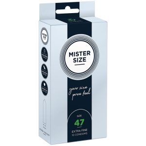 MISTER SIZE – PRESERVATIVOS TAMANHO XS 47 MM (10 UNIDADES)