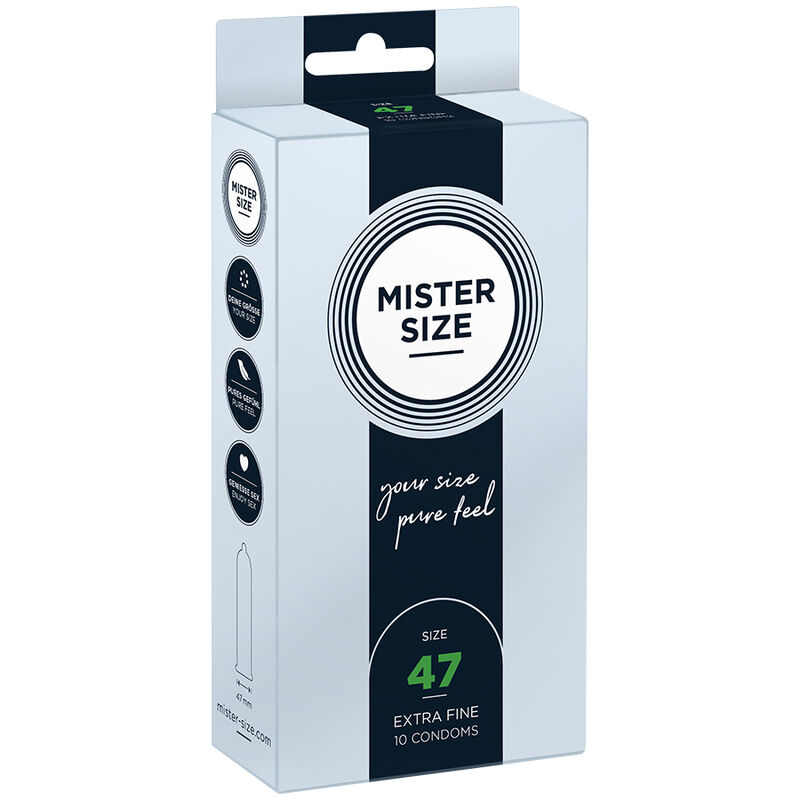 MISTER SIZE – PRESERVATIVOS TAMANHO XS 47 MM (10 UNIDADES)