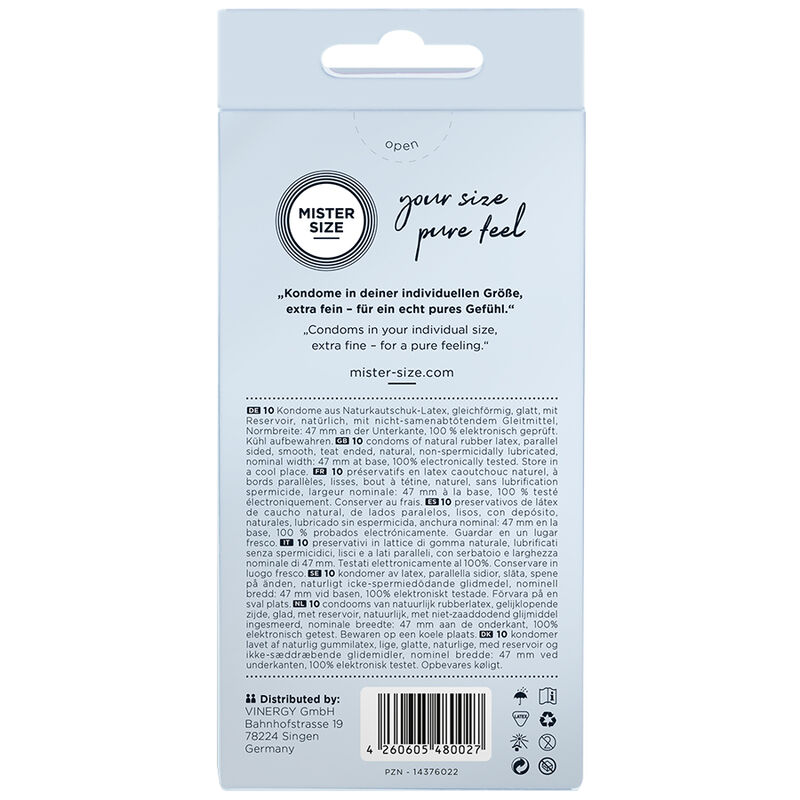 MISTER SIZE – PRESERVATIVOS TAMANHO XS 47 MM (10 UNIDADES) - Image 4