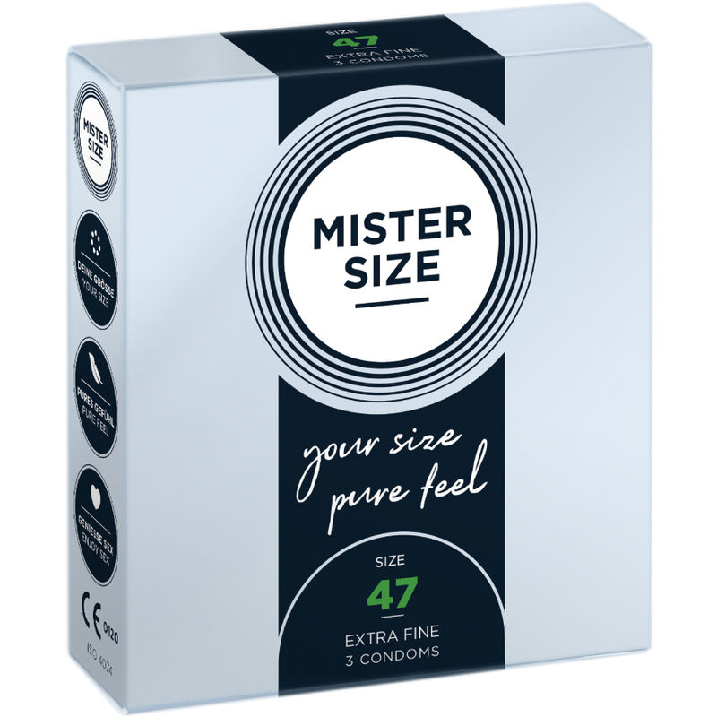 MISTER SIZE – PRESERVATIVOS TAMANHO XS 47 MM (3 UNIDADES)
