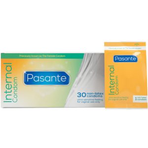 PASANTE – PRESERVATIVOS FEMININOS INTERNOS CAIXA 30 UNIDADES