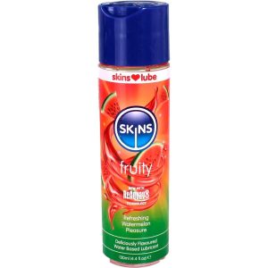 SKINS – LUBRIFICANTE À BASE DE ÁGUA COM SABOR DE MELANCIA 130 ML