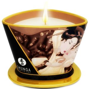 SHUNGA – MINI CARESS BY CANDELIGHT VELA DE MASSAGEM DE CHOCOLATE 170 ML