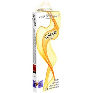 SHEER GLYDE – DAMS LAMINAS LÁTEX SEXO ORAL AMOROS SELVAGENS