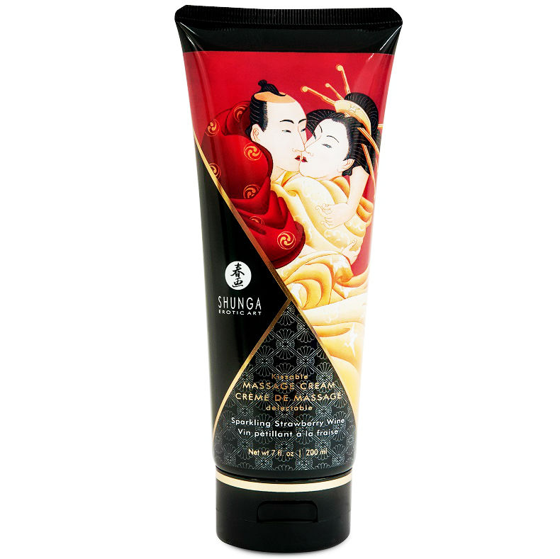 SHUNGA – CREME DE MASSAGEM MORANGO E CAVA 200 ML - Image 2