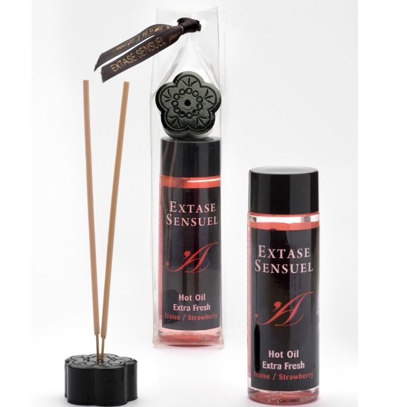 EXTASE SENSUAL – ÓLEO DE MASSAGEM COM EFEITO MORANGO EXTRA FRESCO 100 ML - Image 3