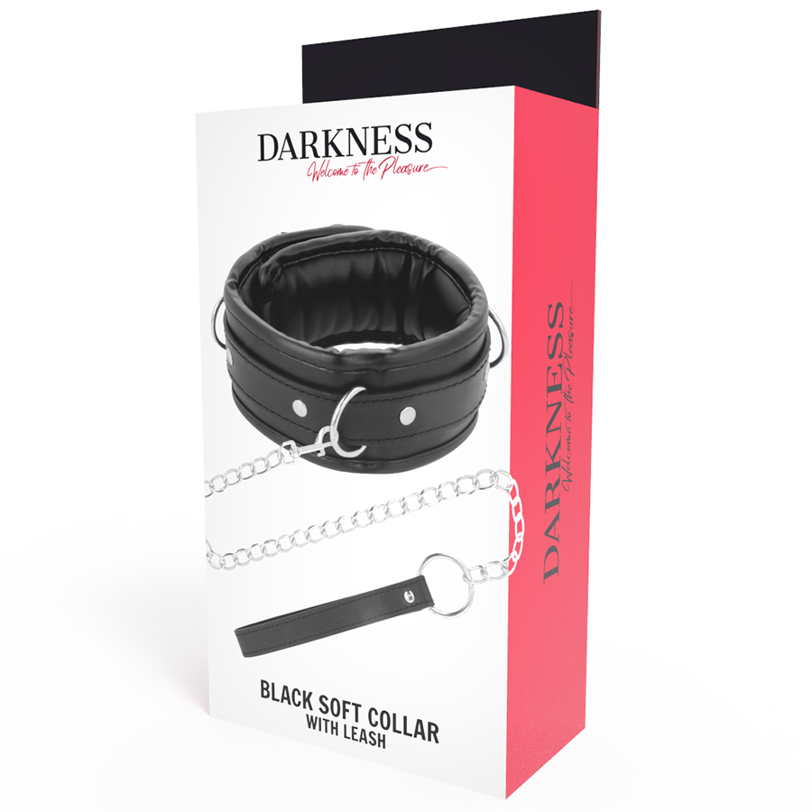 DARKNESS – COLAR DE COURO MACIO COM CORRENTE - Image 6